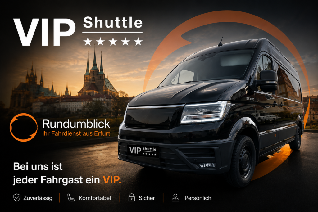 Premium VIP-Shuttle. rundumblick ihr Fahrdienst. Erfurt.